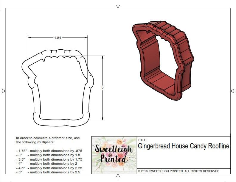 Candy Gingerbread House Cookie Cutter - Sweetleigh 