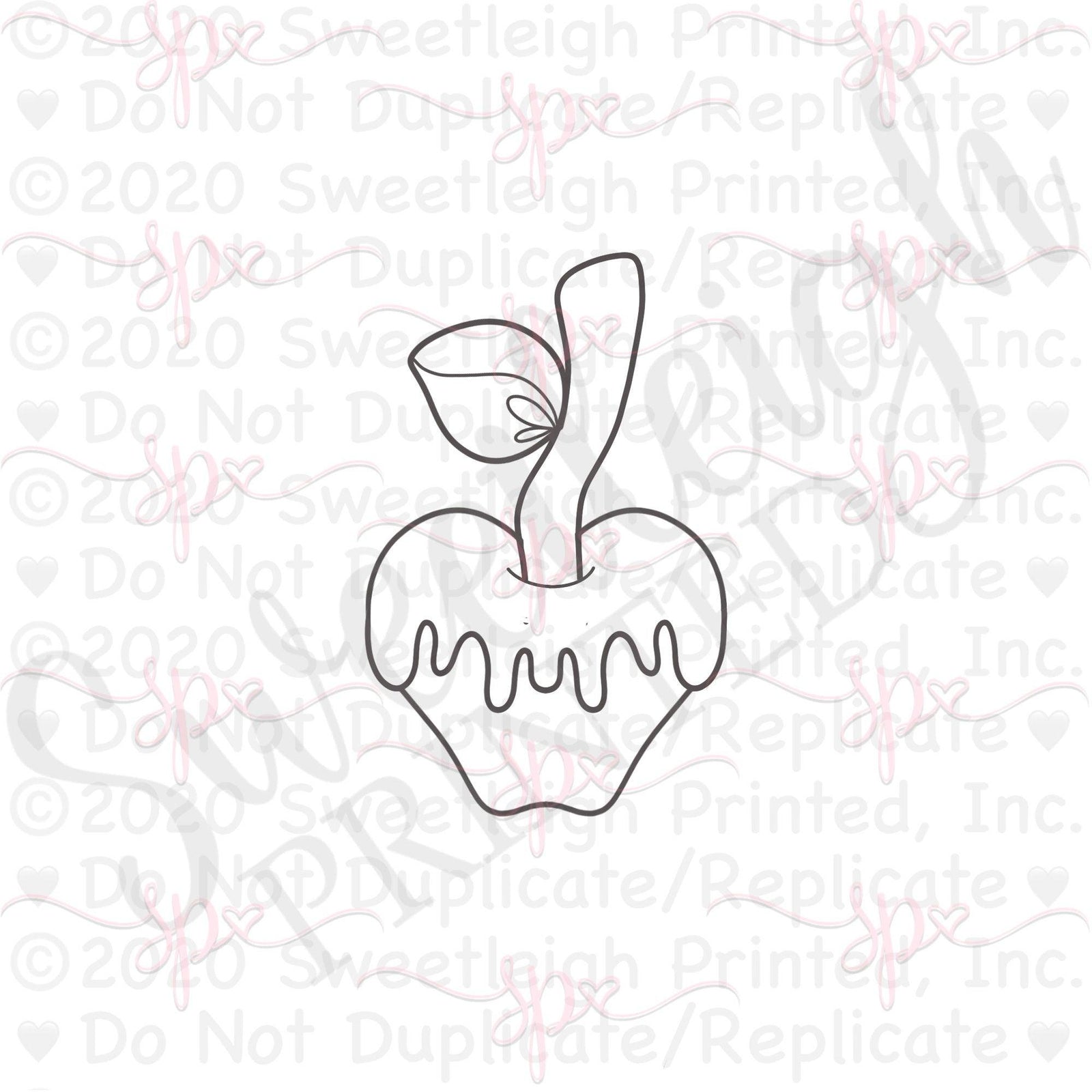 Caramel Apple 2021 Cookie Cutter - Sweetleigh 