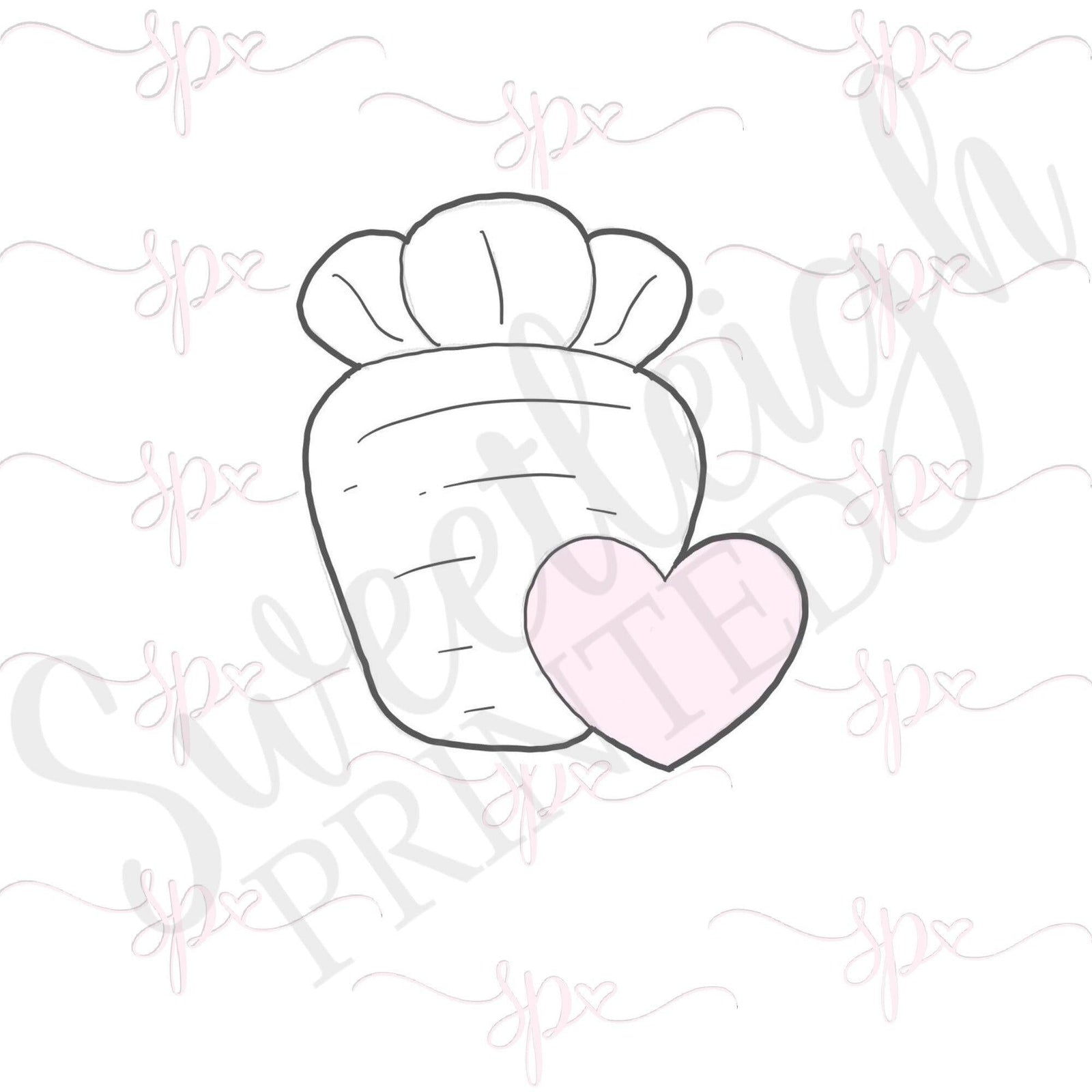 Carrot with Heart Cookie Cutter - Sweetleigh 