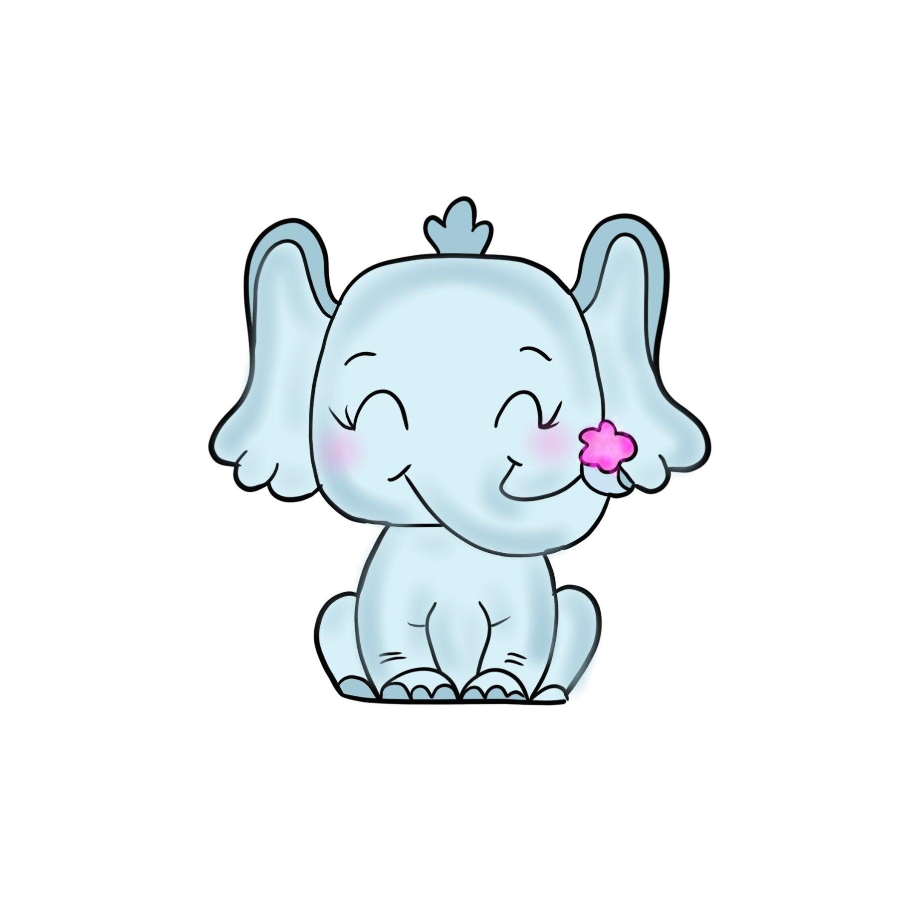 Cartoon Elephant Cookie Cutter - Sweetleigh 