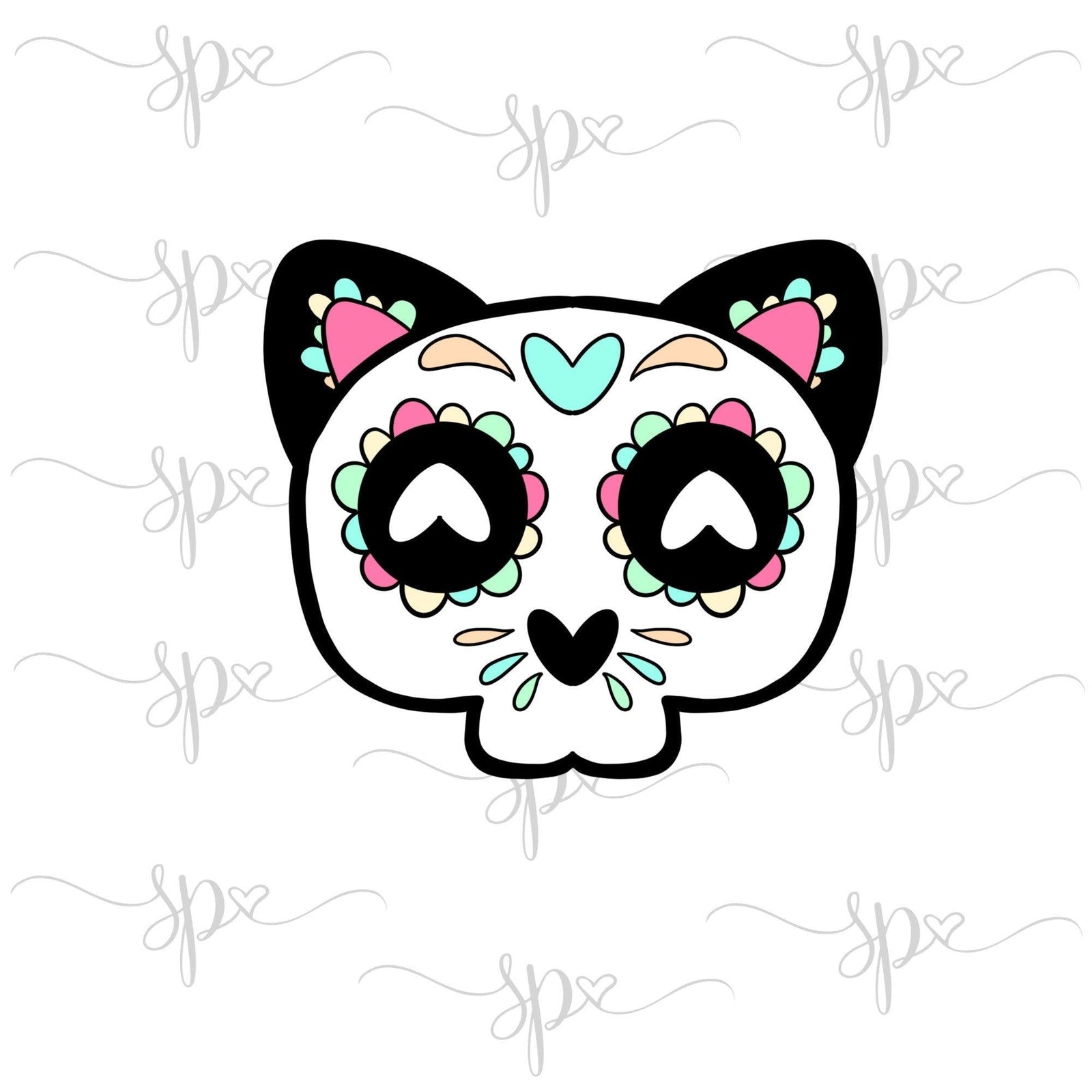 Cat Skull Cookie Cutter - Sweetleigh 