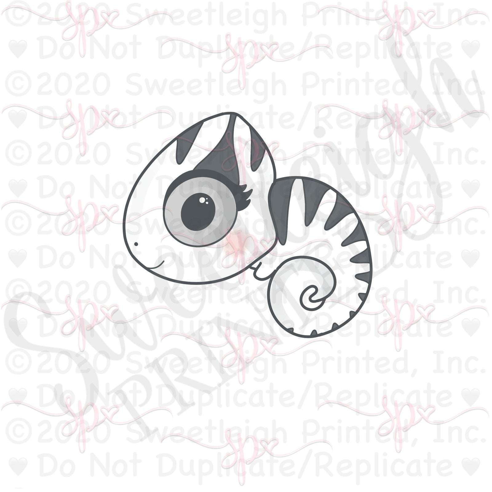 Chameleon Cookie Cutter - Sweetleigh 