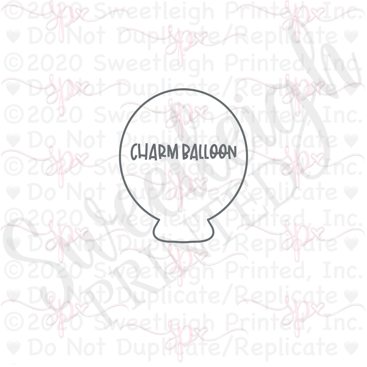 Charm Balloon Cookie Cutter - Sweetleigh 