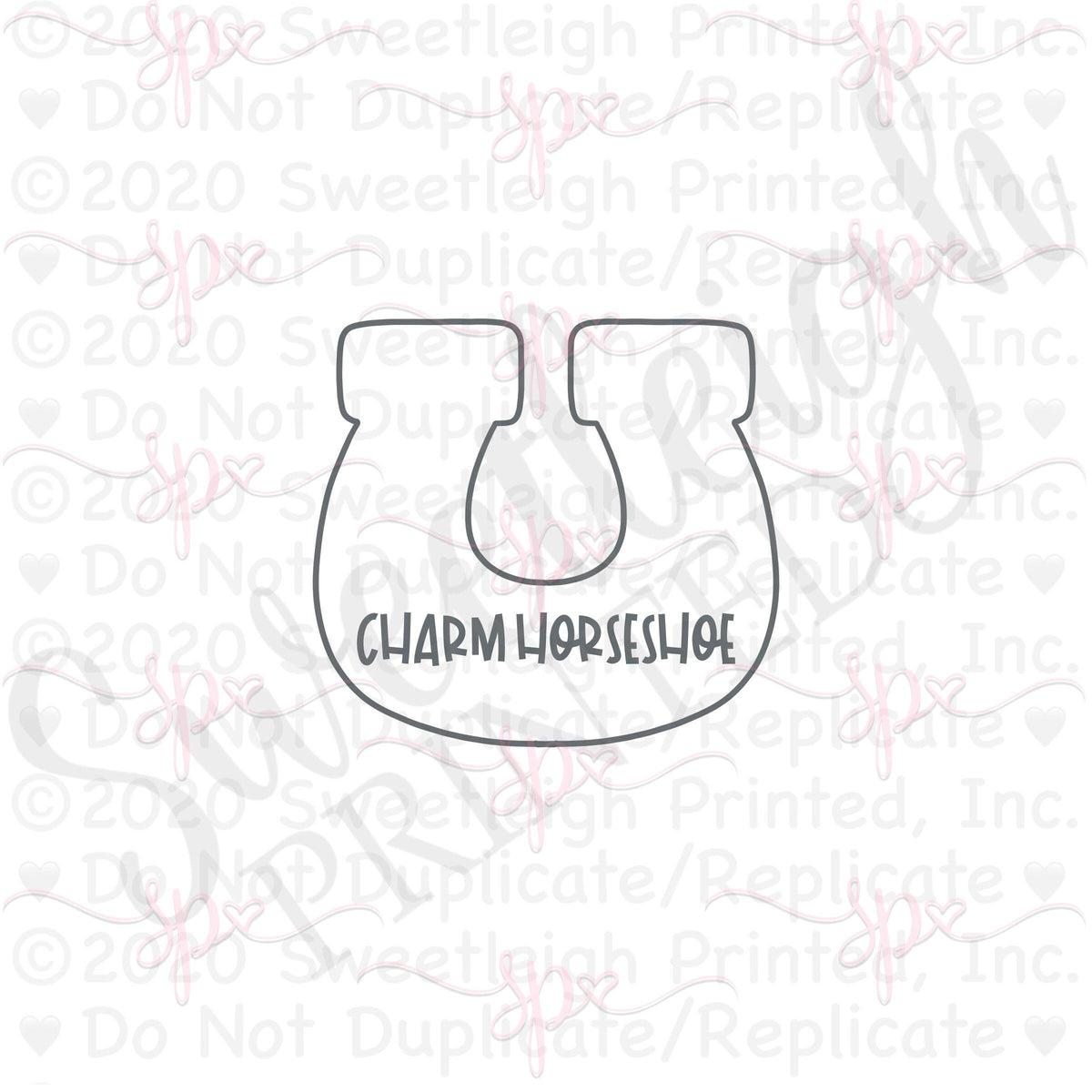 Charm Horseshoe Cookie Cutter - Sweetleigh 