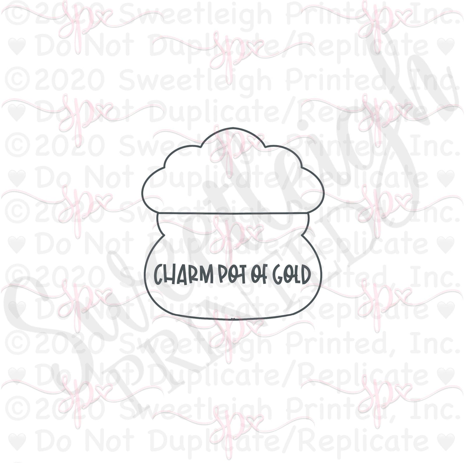 Charm Pot of Gold Cookie Cutter - Sweetleigh 