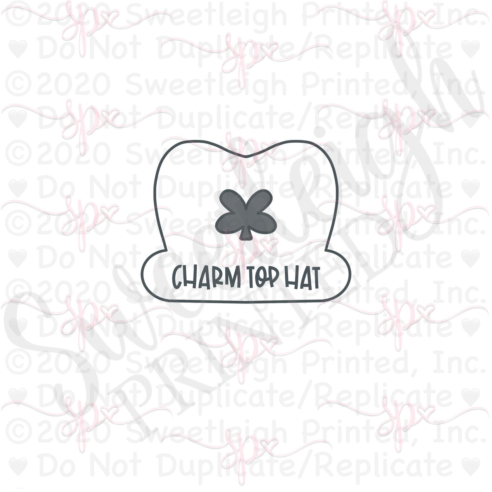 Charm Top Hat Cookie Cutter - Sweetleigh 