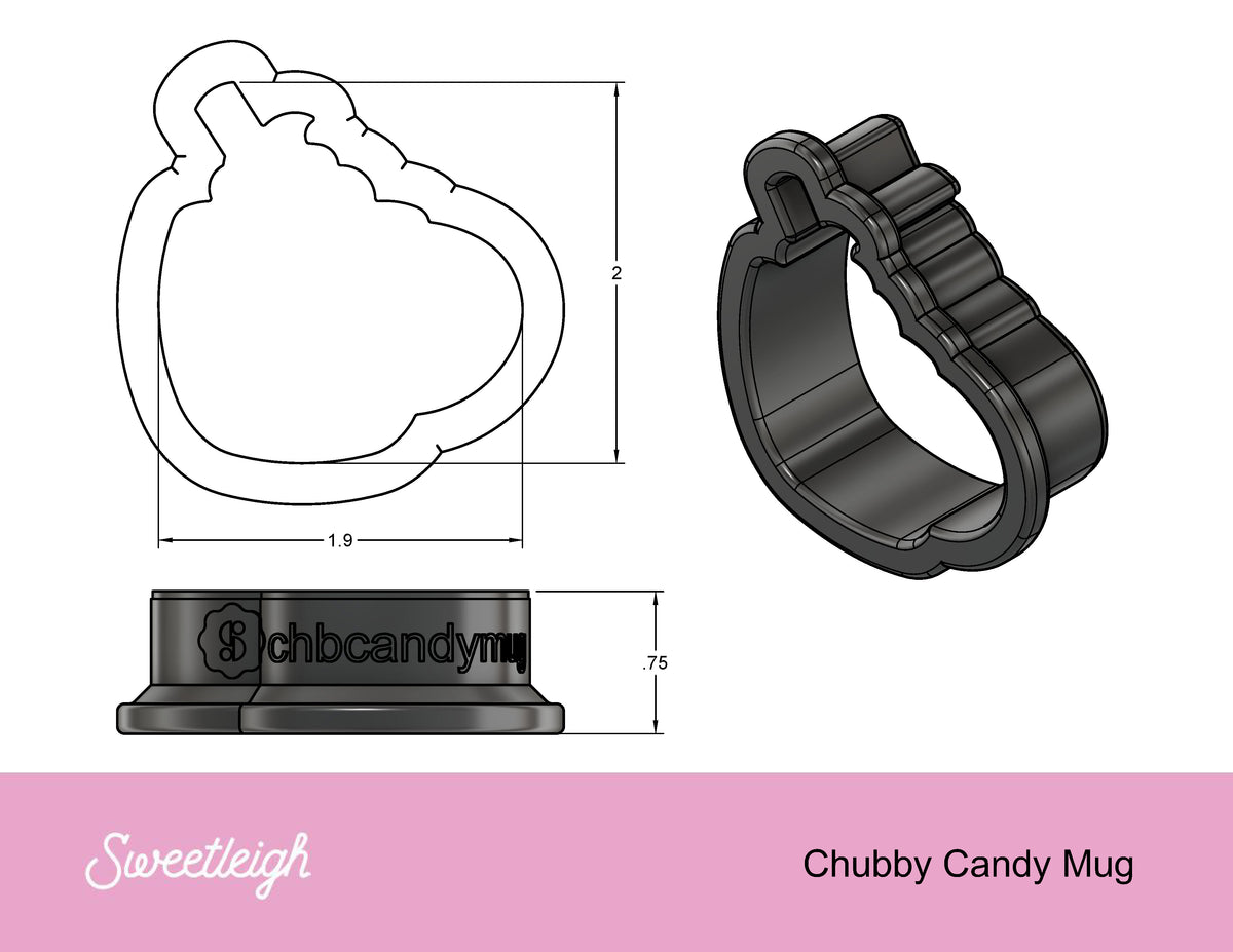 Chubby Mug with Candy Cookie Cutter