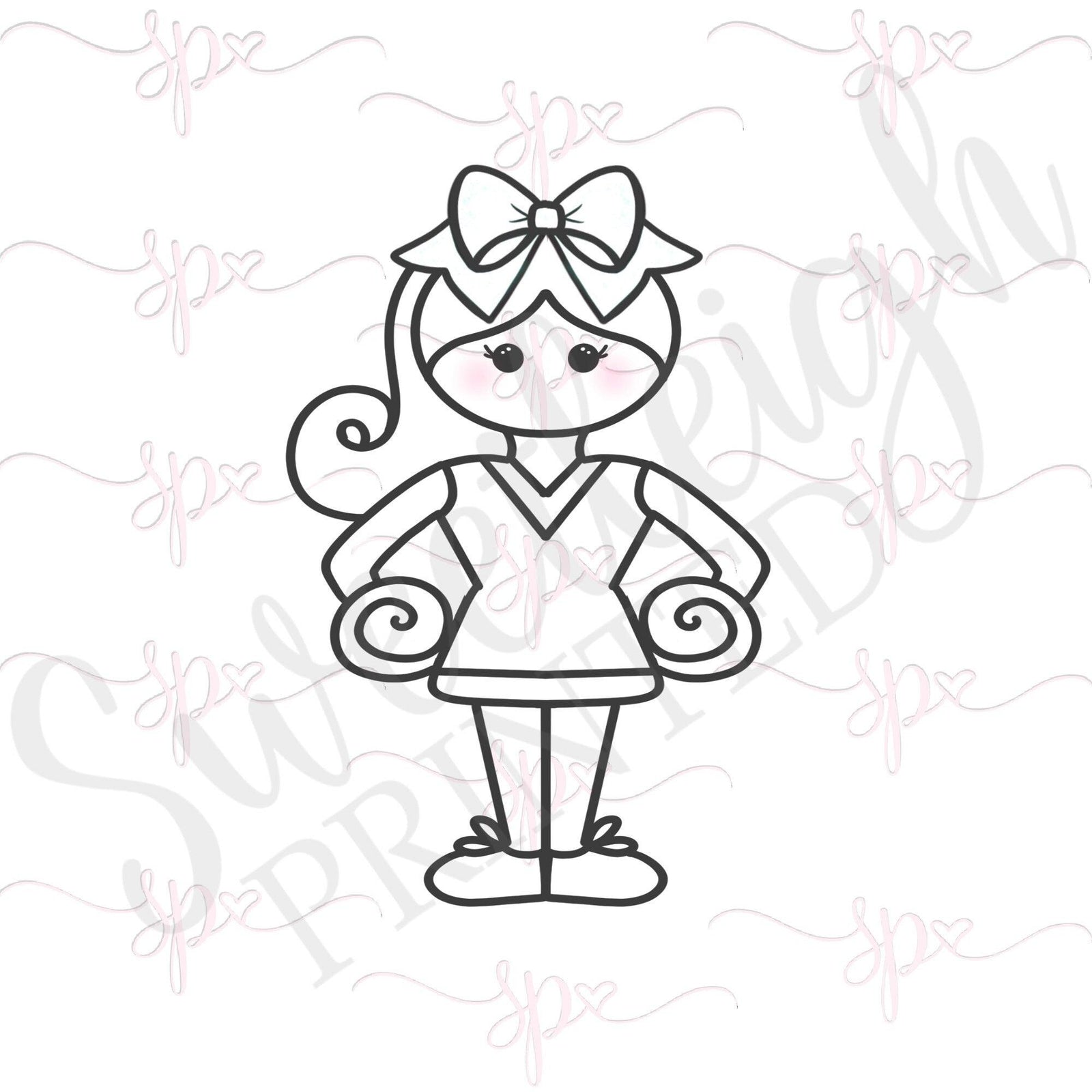 Cheerleader Cookie Cutter - Sweetleigh 