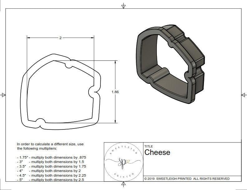 Cheese Cookie Cutter - Sweetleigh 