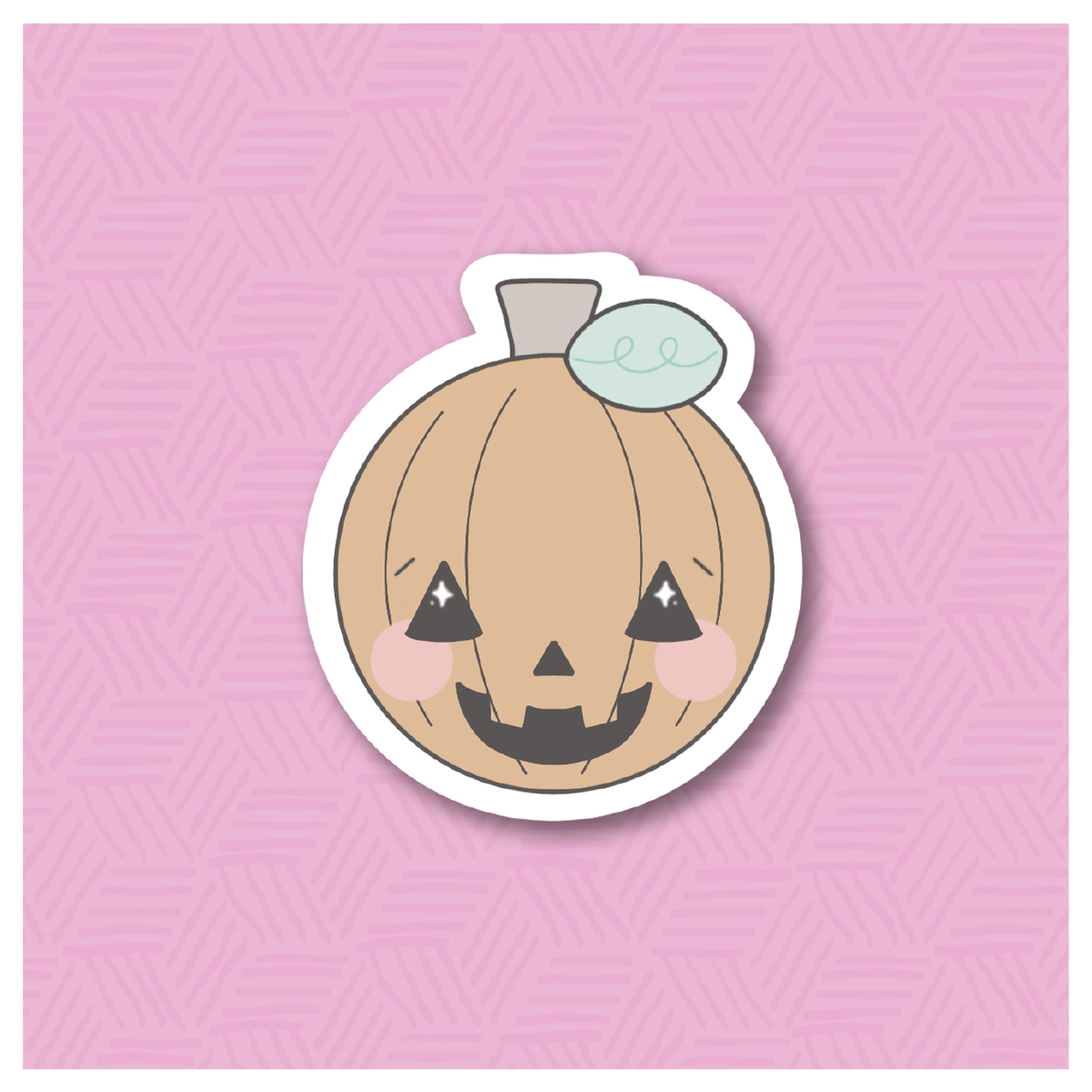Chibi Pumpkin Digital Sticker File