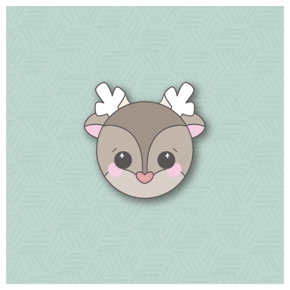 Chibi Reindeer Cookie Cutter