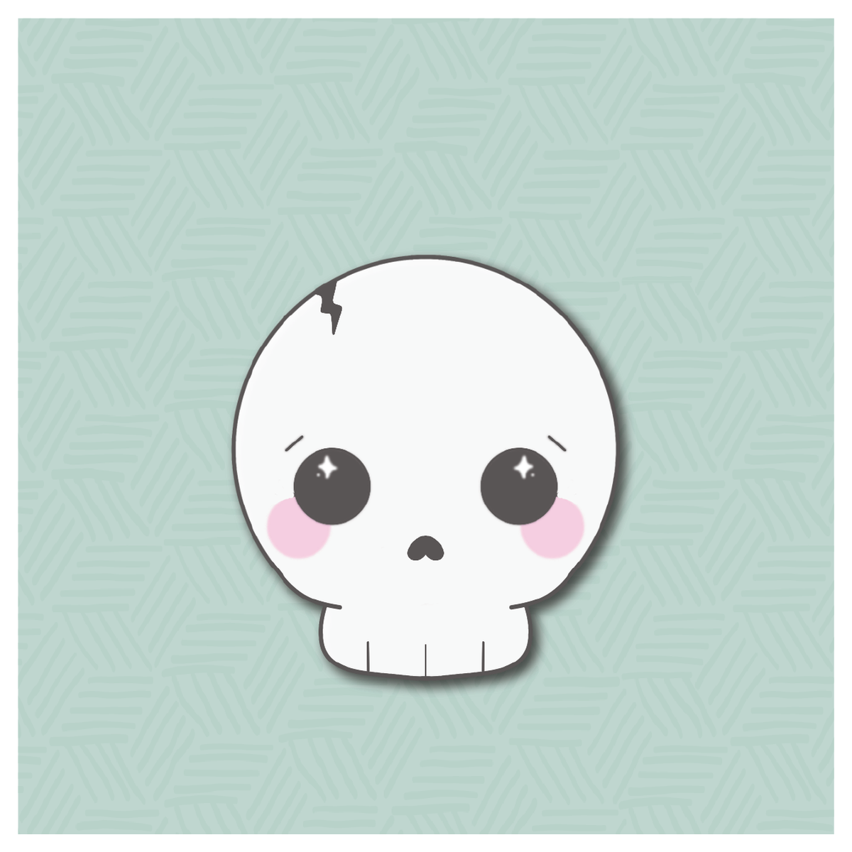 Chibi Skull Cookie Cutter