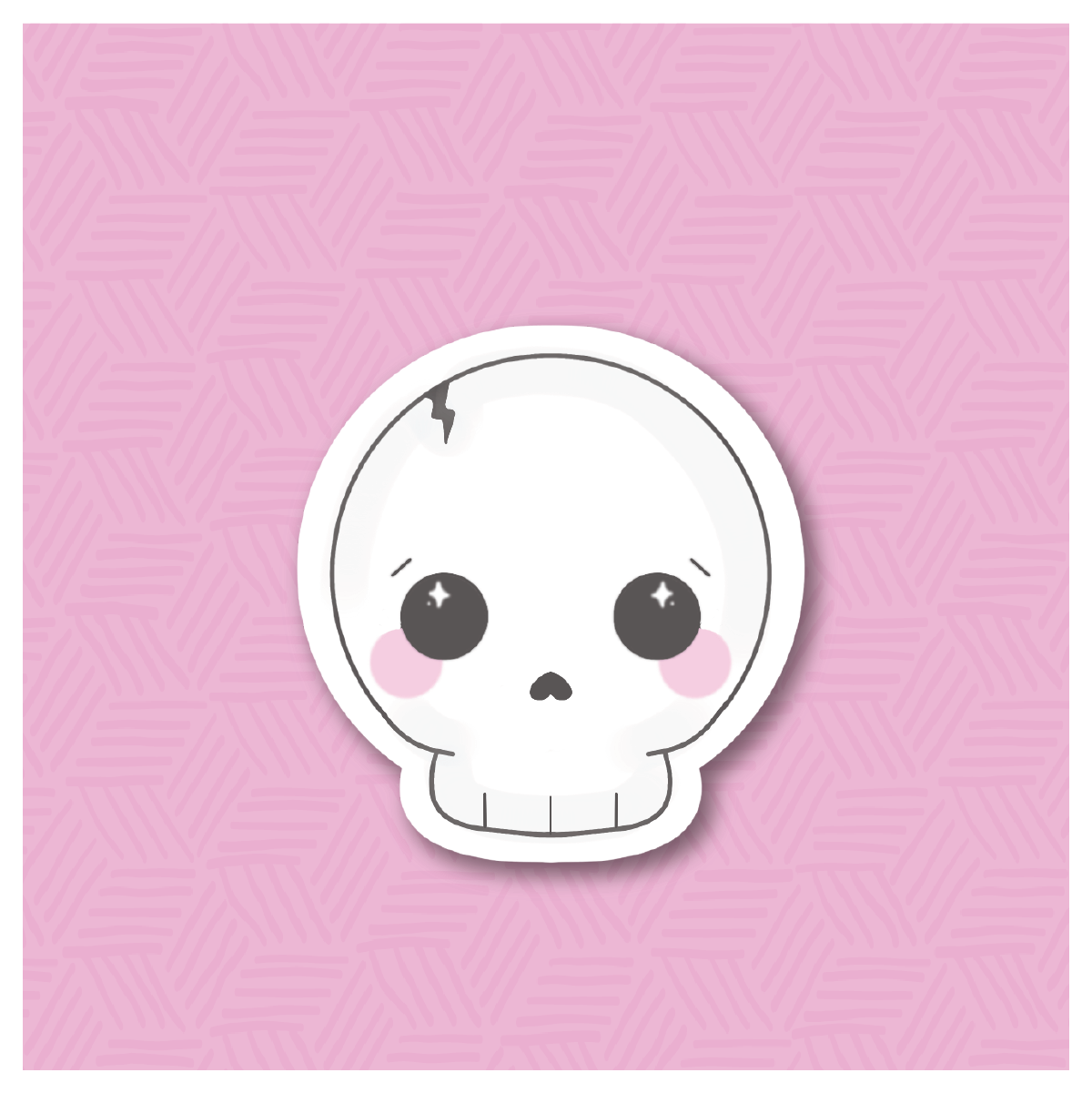 Chibi Skull Digital Sticker File