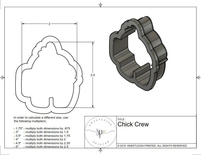 Chick Crew Cookie Cutter - Sweetleigh 