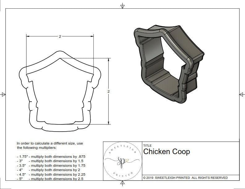 Chicken Coop Cookie Cutter - Sweetleigh 