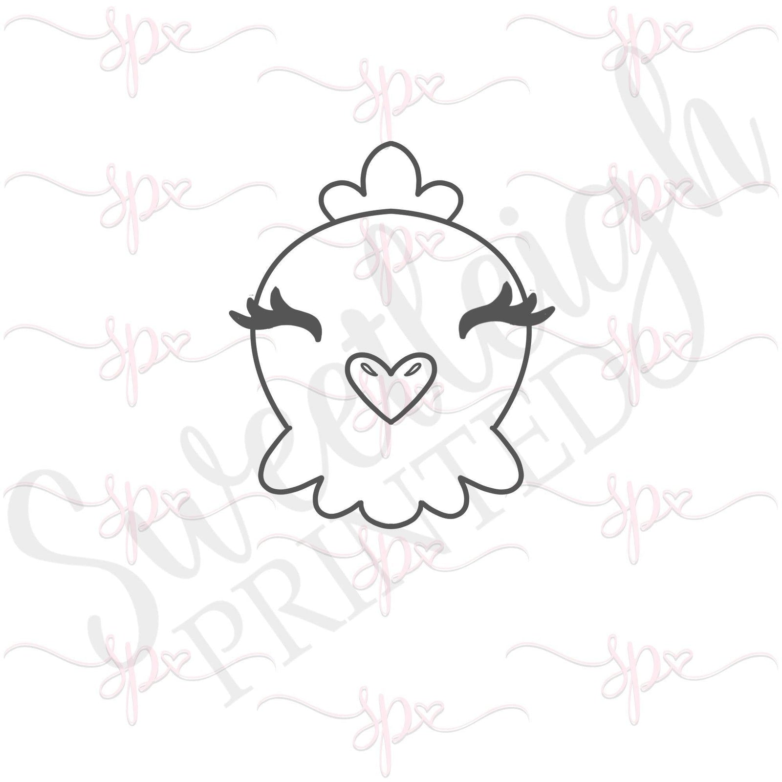 Chicken Face 2020 Cookie Cutter - Sweetleigh 