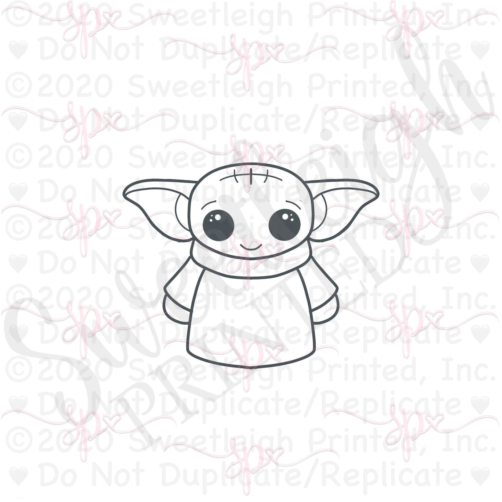 Child Alien Cookie Cutter - Sweetleigh 