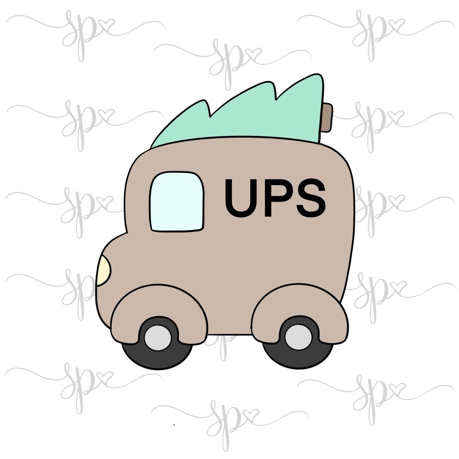 Christmas Delivery Truck Cookie Cutter - Sweetleigh 