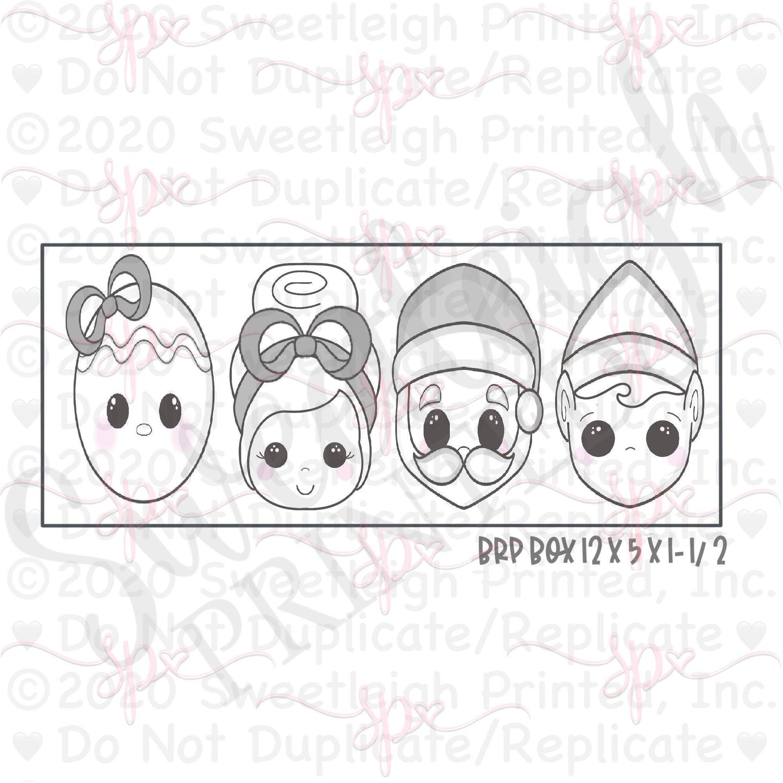 Christmas Faces Cookie Cutter Set - Sweetleigh 