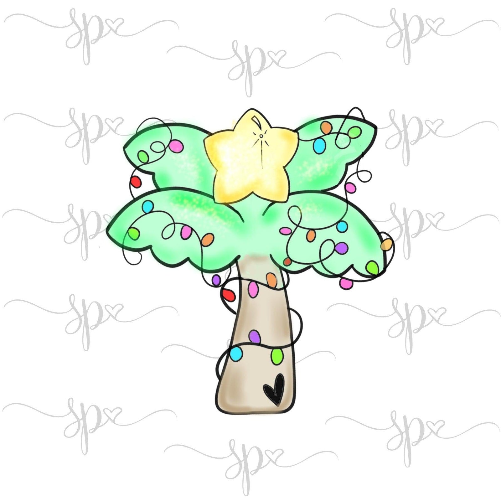 Christmas Palm Tree Cookie Cutter - Sweetleigh 