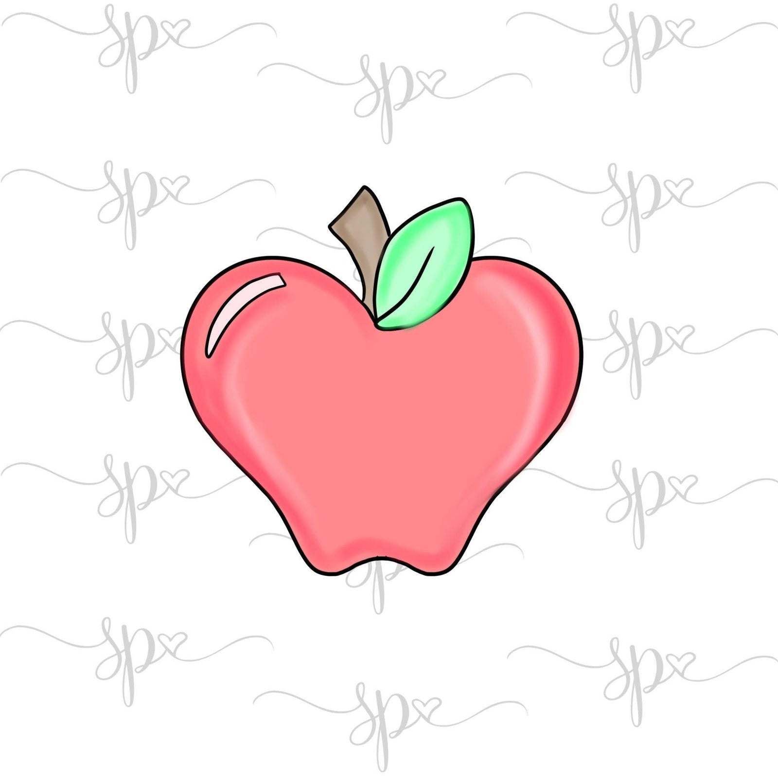 Chubby Apple Cookie Cutter - Sweetleigh 