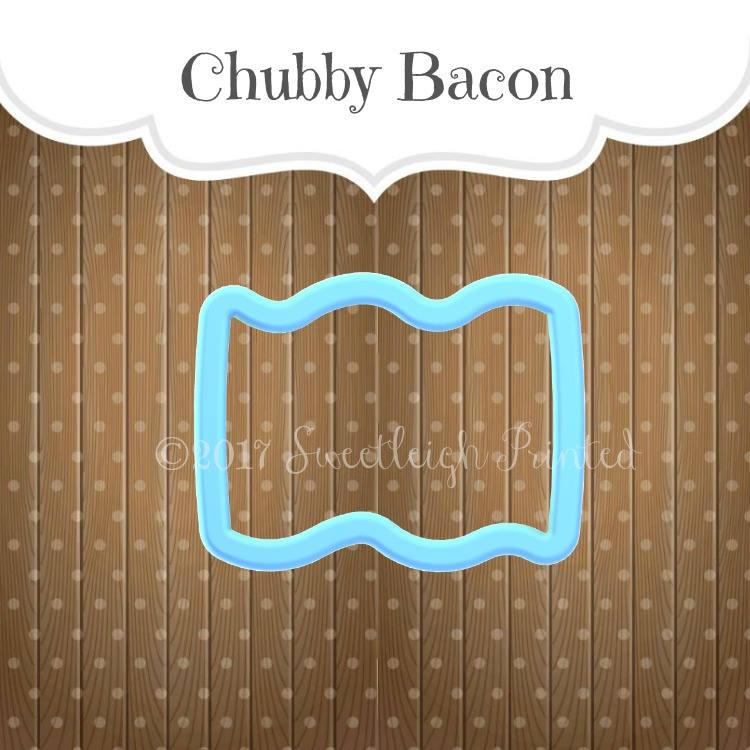 Chubby Bacon Cookie Cutter - Sweetleigh 