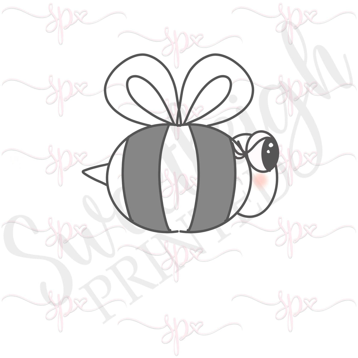 Chubby Bumblebee Cookie Cutter - Sweetleigh 