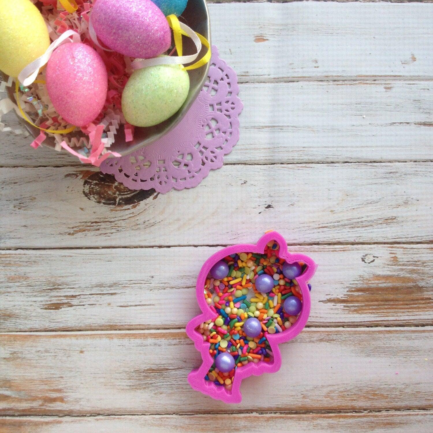 Chubby Chick with Bow Cookie Cutter - Sweetleigh 