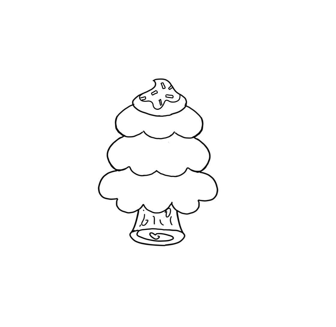 Chubby Christmas Tree 2018 Cookie Cutter - Sweetleigh 