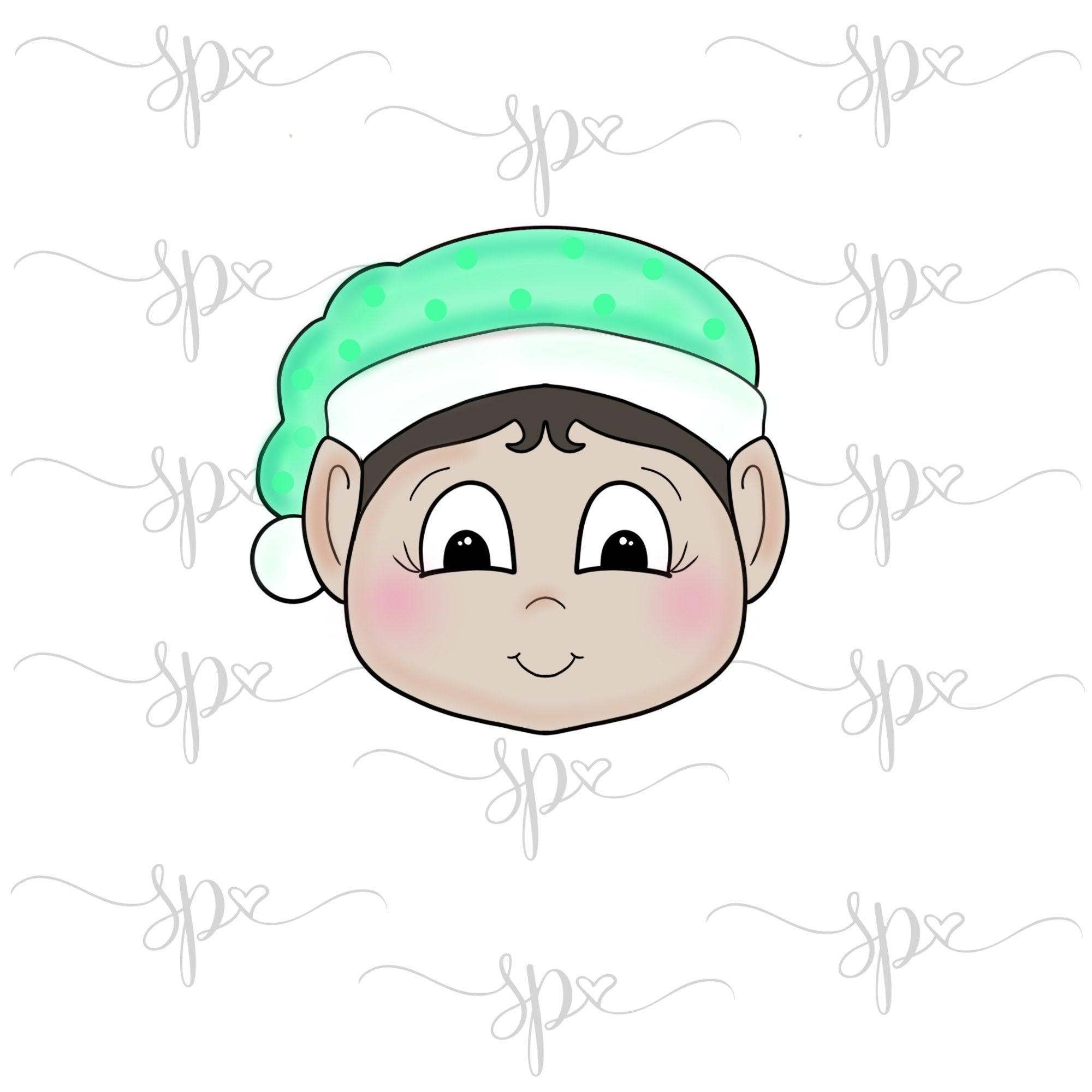 Chubby Elf Face Cookie Cutter - Sweetleigh 