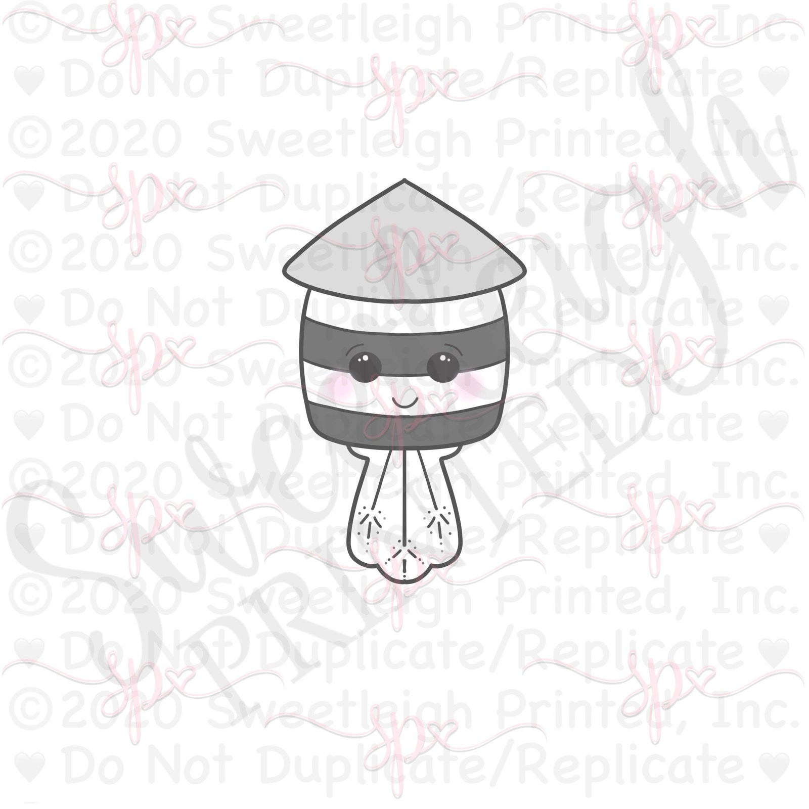 Chubby Firecracker Cookie Cutter - Sweetleigh 