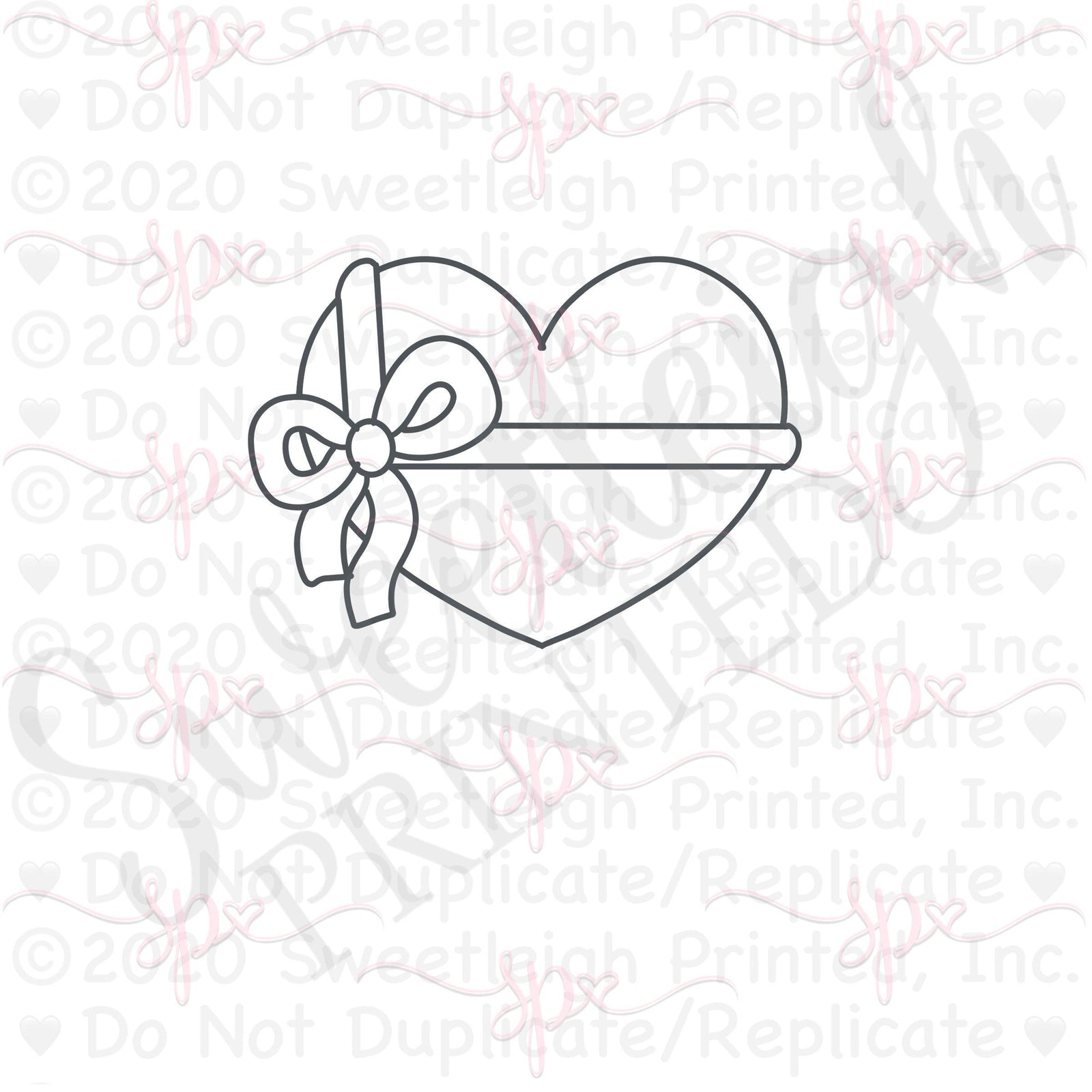 Chubby Heart Giftbox Cookie Cutter - Sweetleigh 