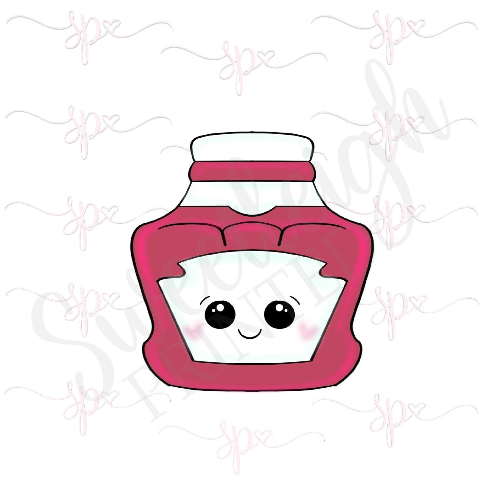 Chubby Ketchup Bottle Cookie Cutter - Sweetleigh 