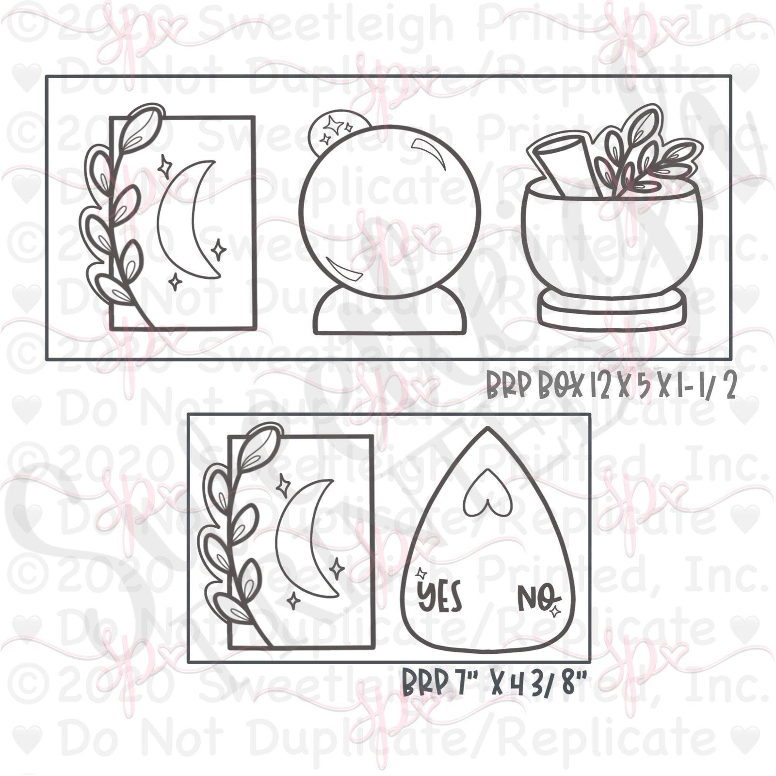 Chubby Mystic Occult Cookie Cutters - Sweetleigh 