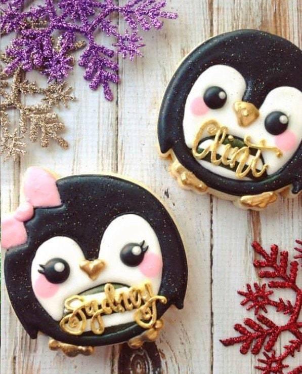 Chubby Penguin with Bow Cookie Cutter - Sweetleigh 