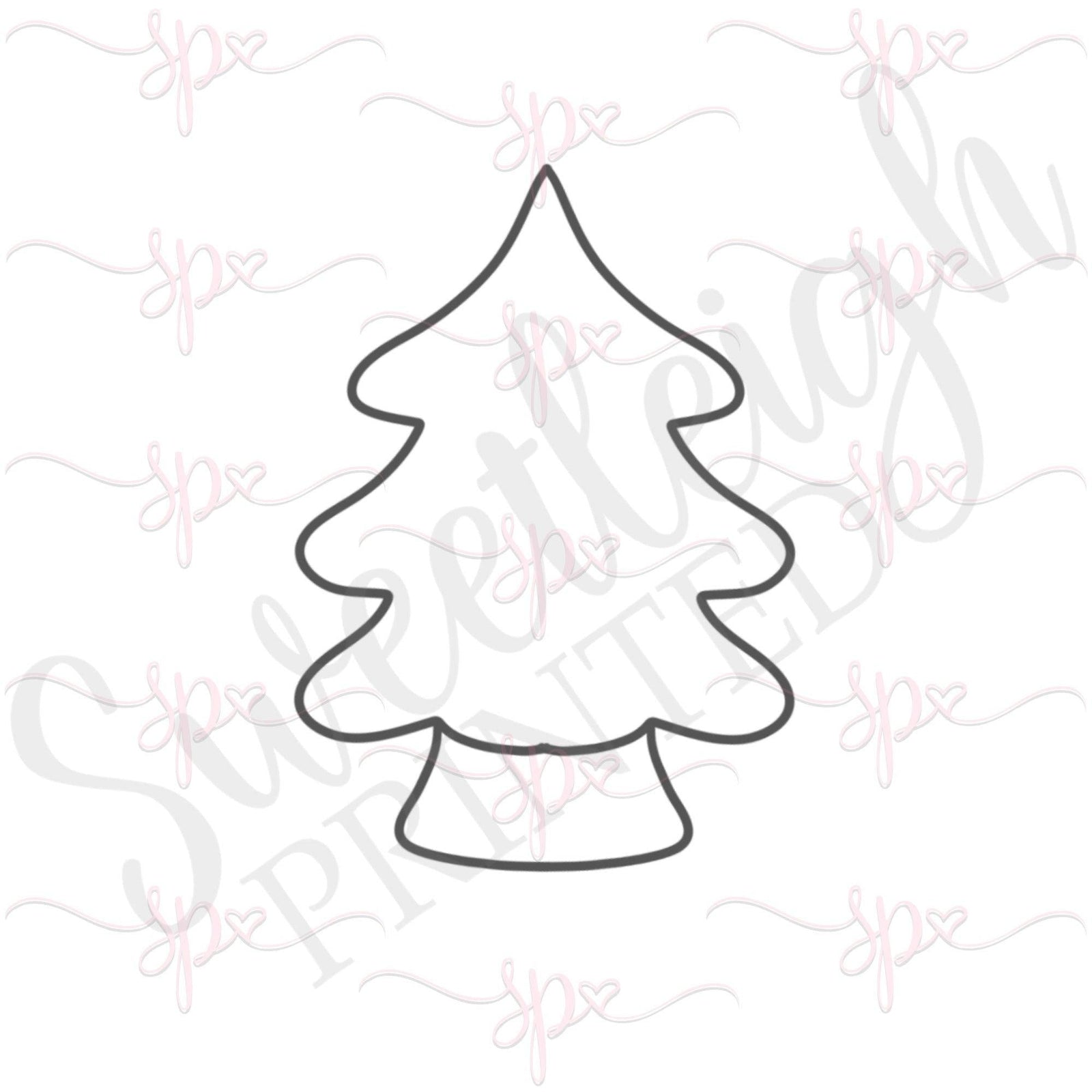 Chubby Pine Tree Cookie Cutter - Sweetleigh 