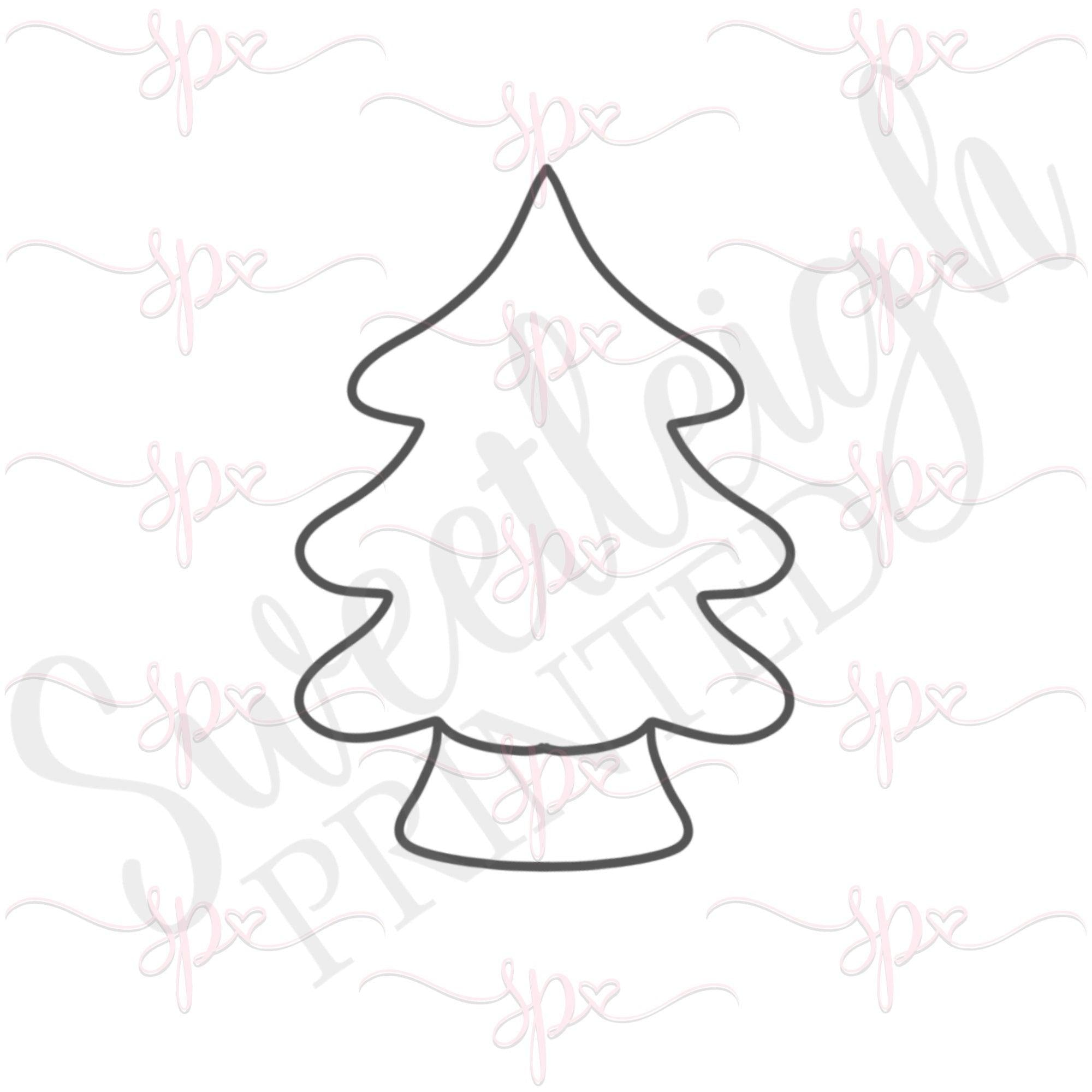 Chubby Pine Tree Cookie Cutter - Sweetleigh 