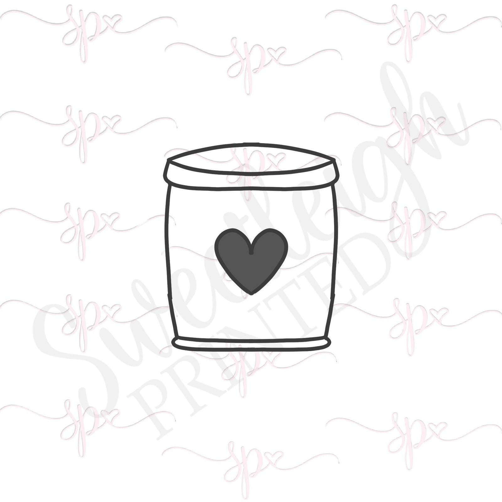 Chubby Pringle Can Cookie Cutter - Sweetleigh 