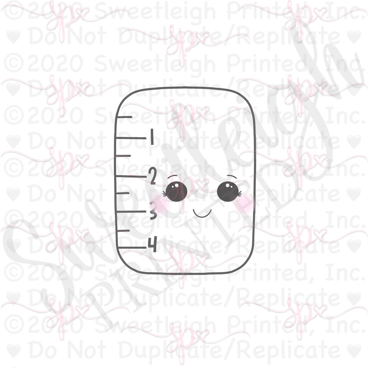 Chubby Ruler 2019 Cookie Cutter - Sweetleigh 