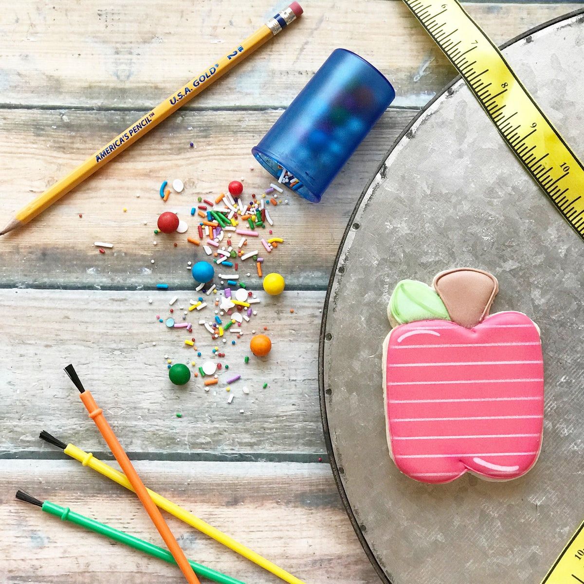 Chubby School Apple 2019 Cookie Cutter - Sweetleigh 
