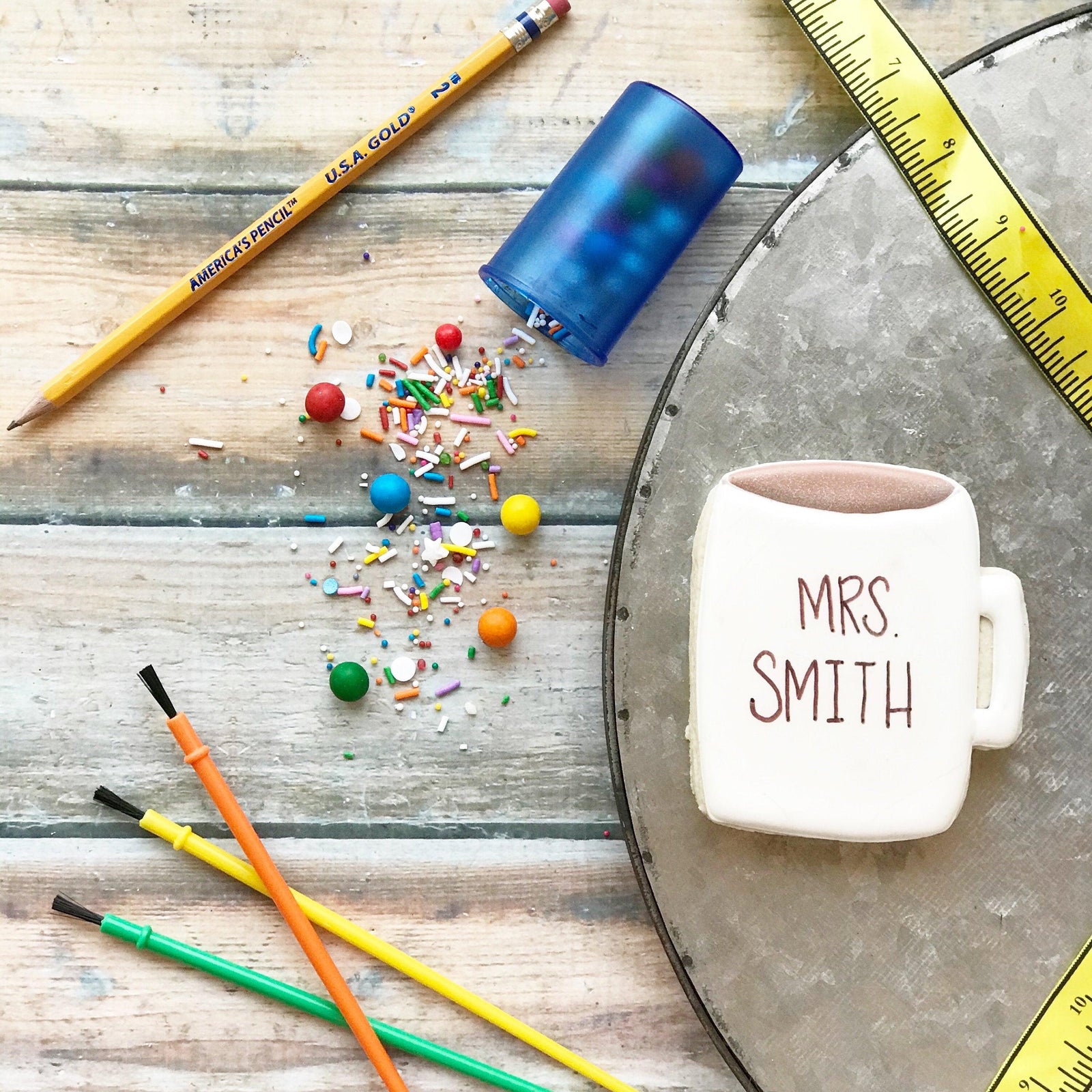 Chubby Teacher Mug 2019 Cookie Cutter - Sweetleigh 