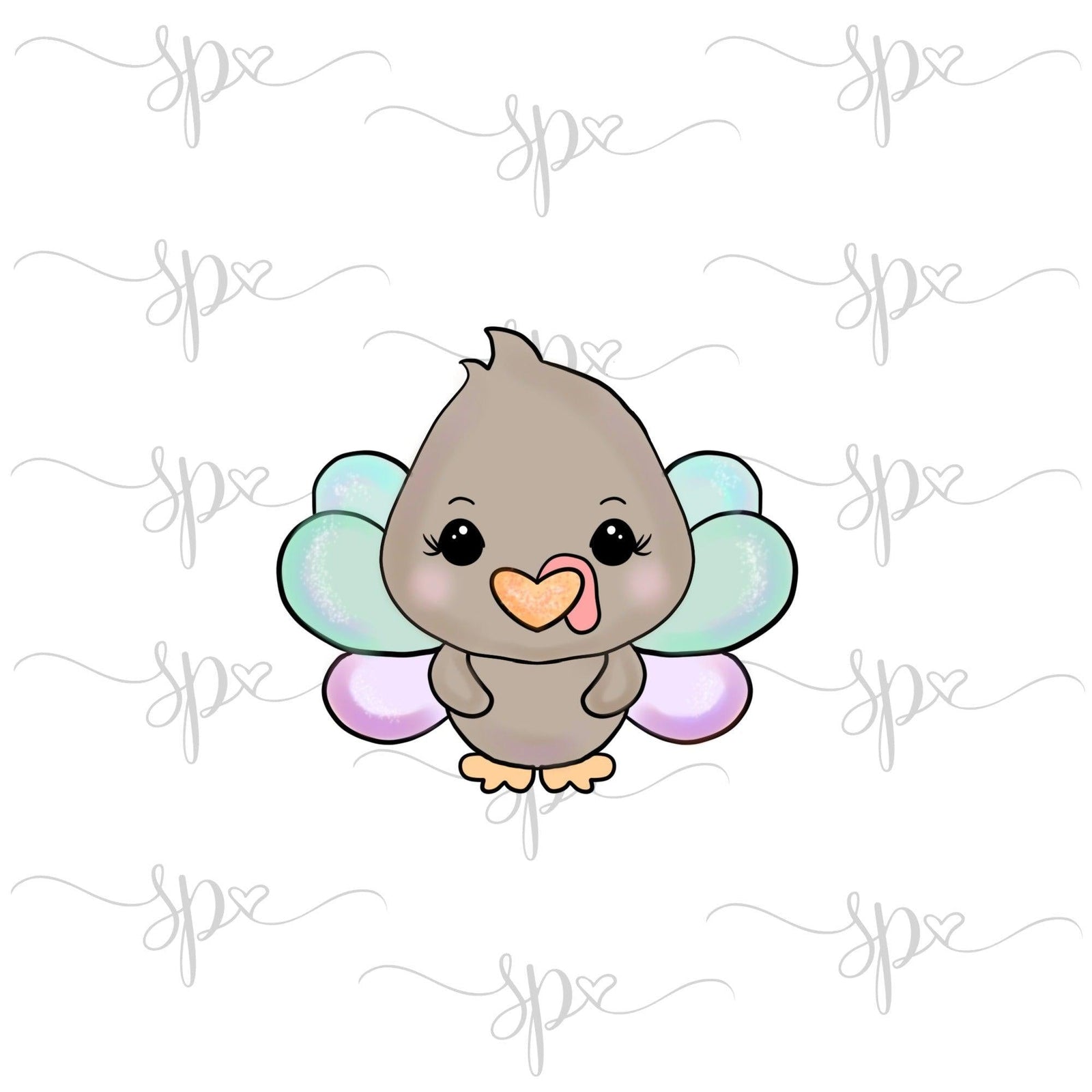 Chubby Turkey Cookie Cutter - Sweetleigh 