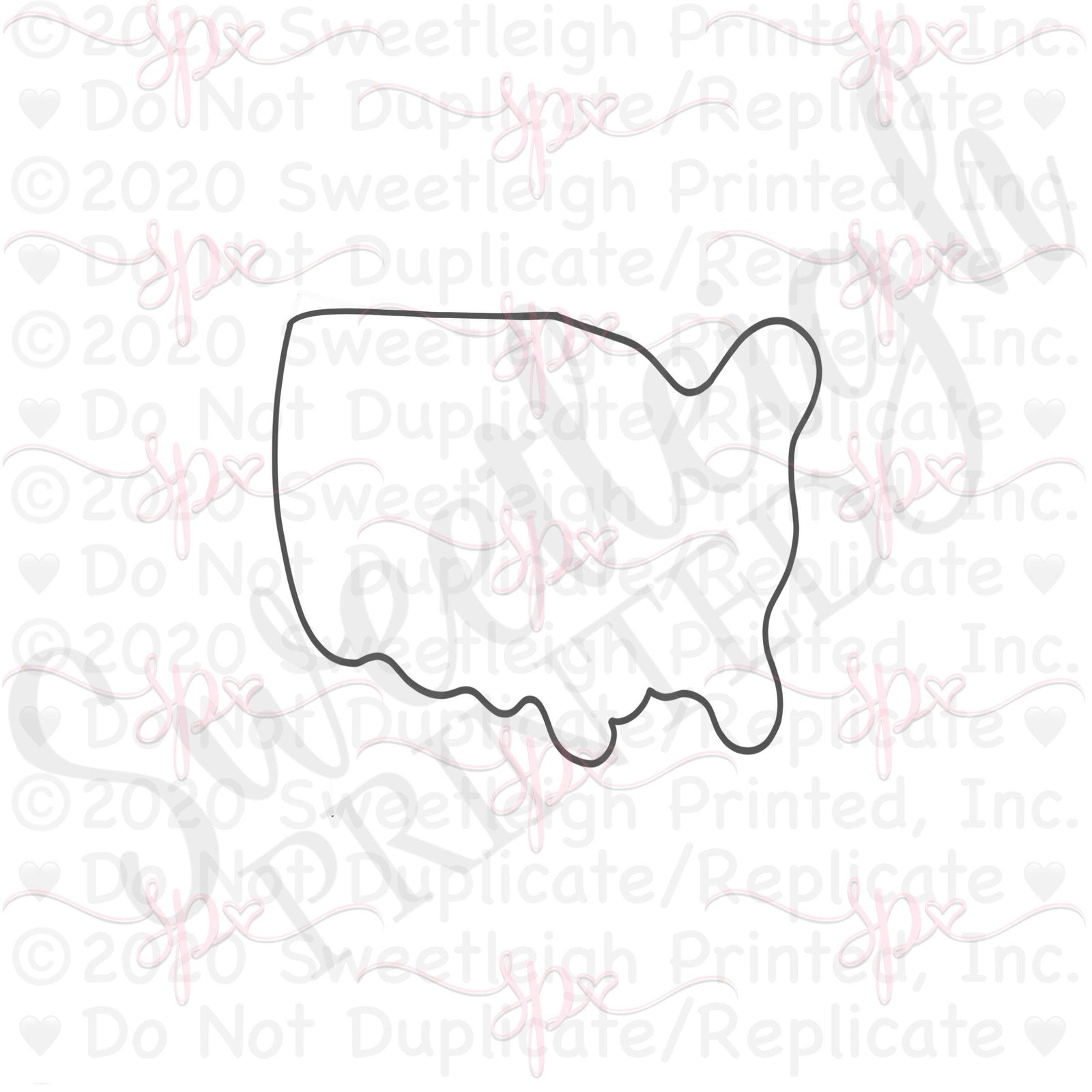 Chubby United States Cookie Cutter - Sweetleigh 