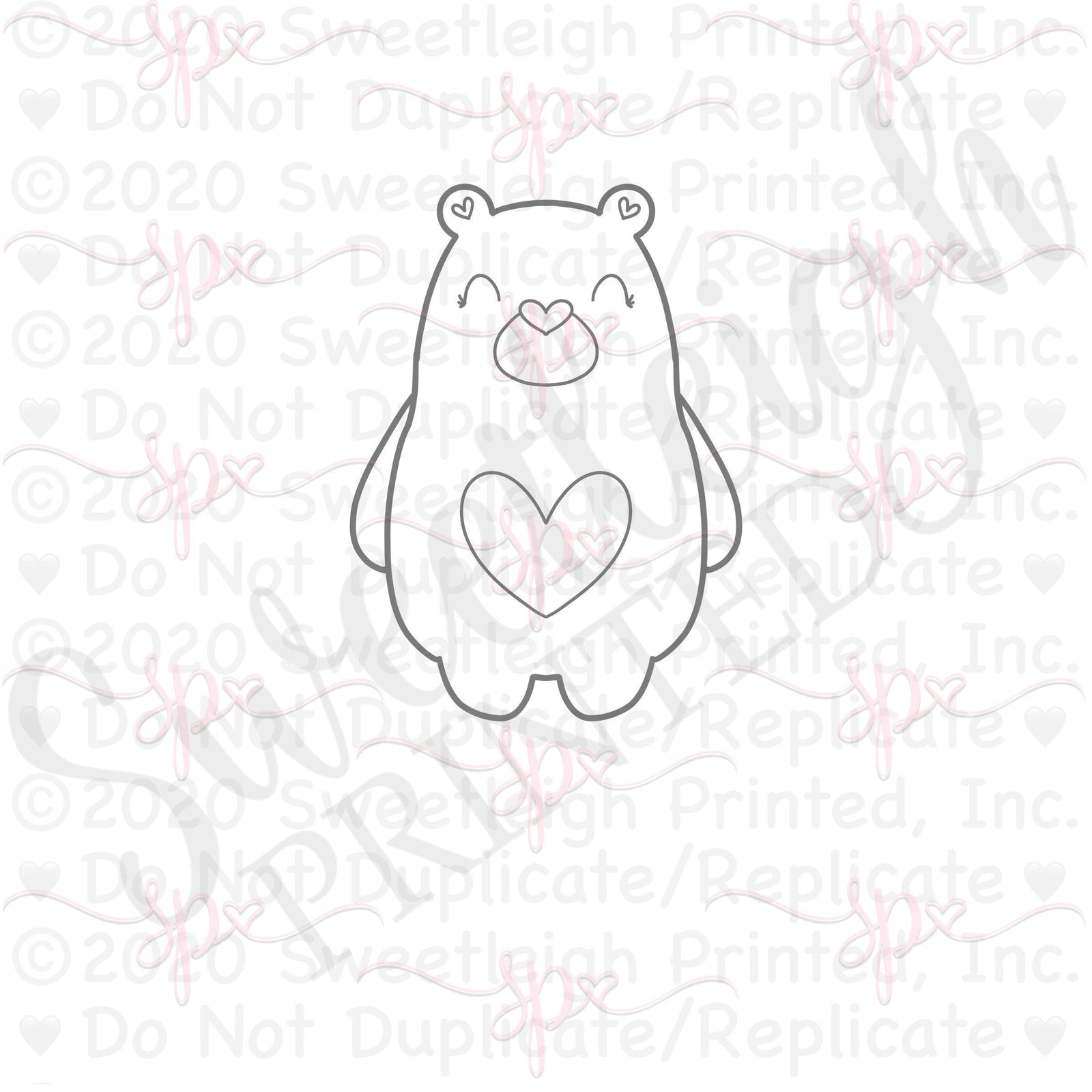 Chunky Bear Cookie Cutter - Sweetleigh 
