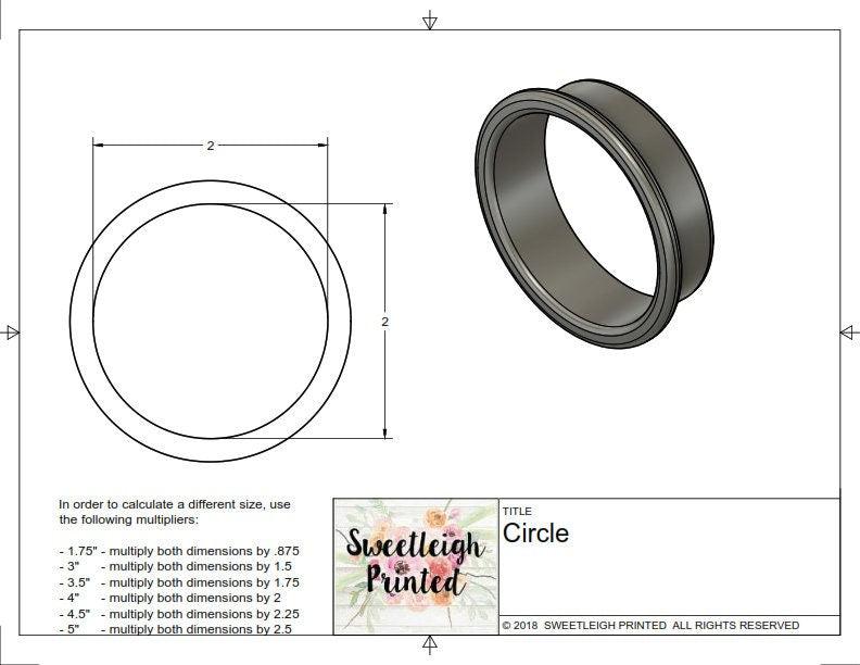 Circle Cookie Cutter - Sweetleigh 