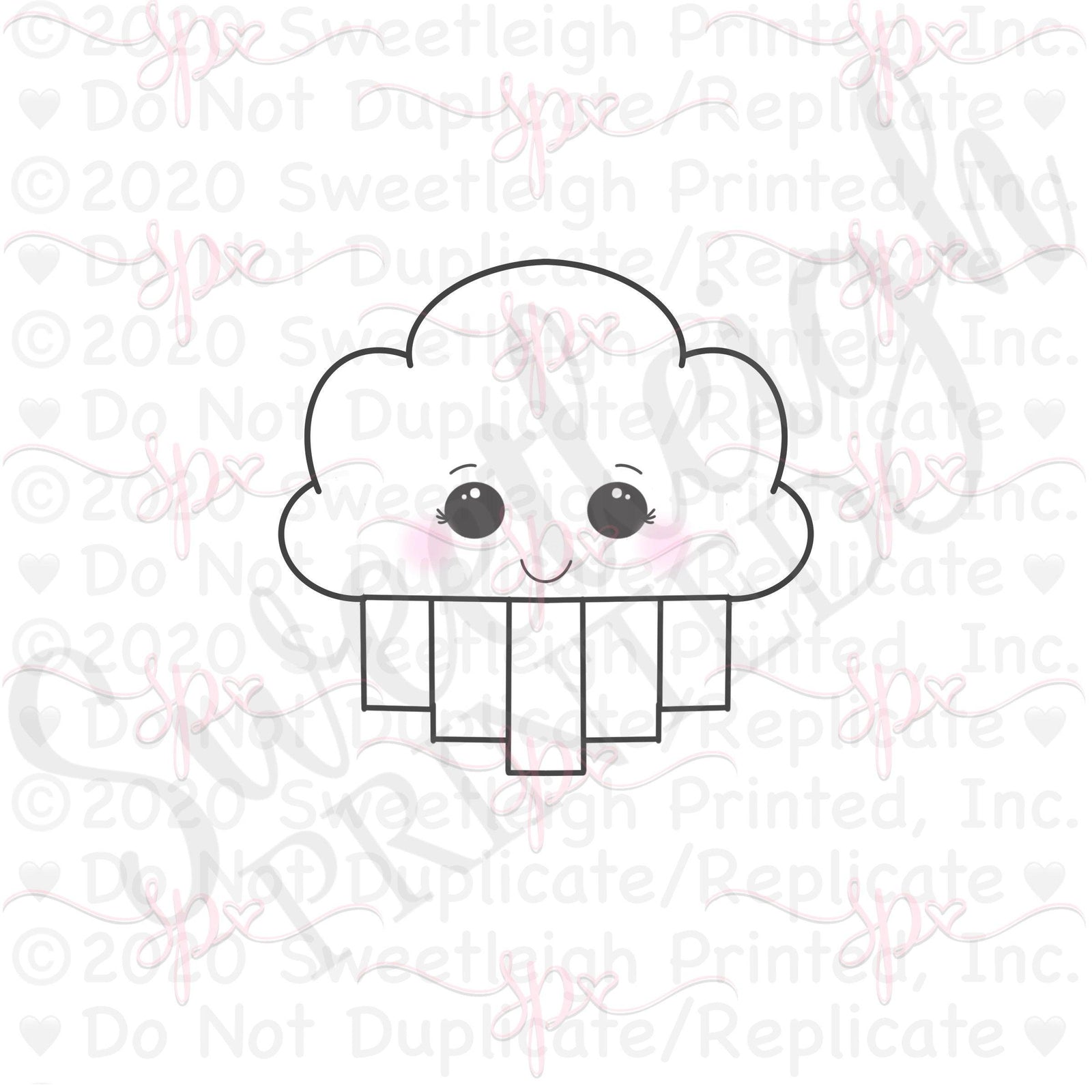 Cloud Rainbow Cookie Cutter - Sweetleigh 