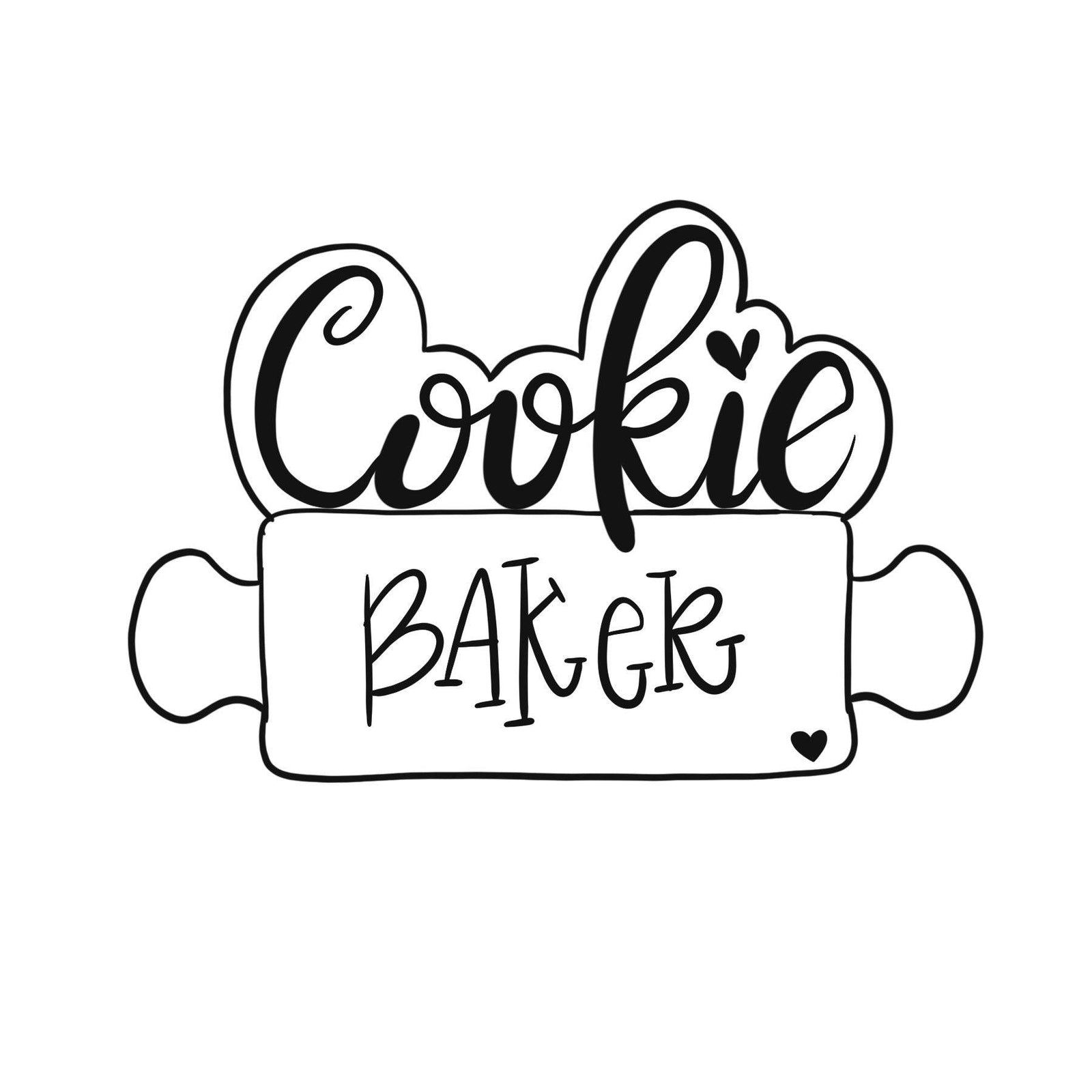 Cookie Baker Rolling Pin Cookie Cutter - Sweetleigh 