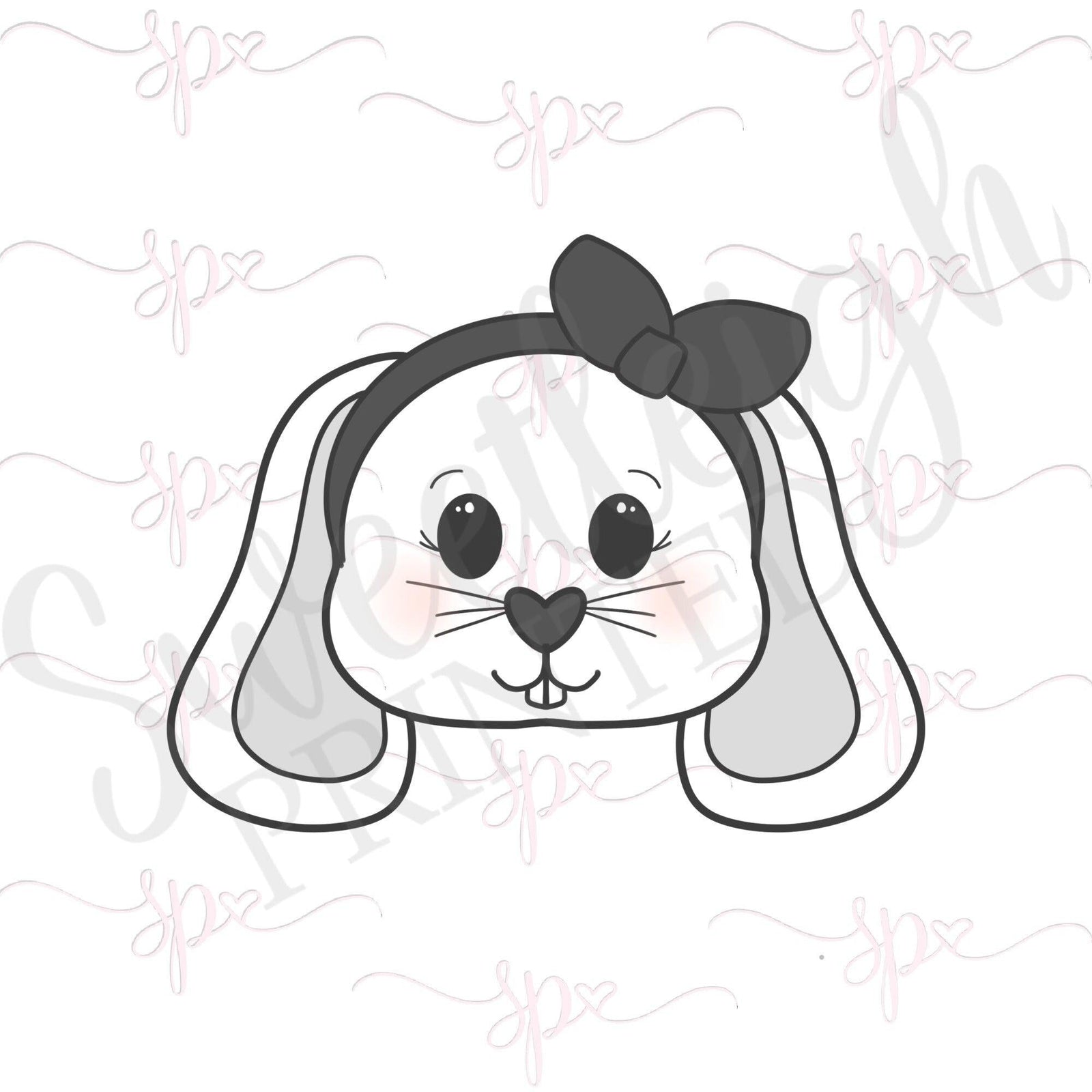 Cookier Bunny Face 2020 Cookie Cutter - Sweetleigh 
