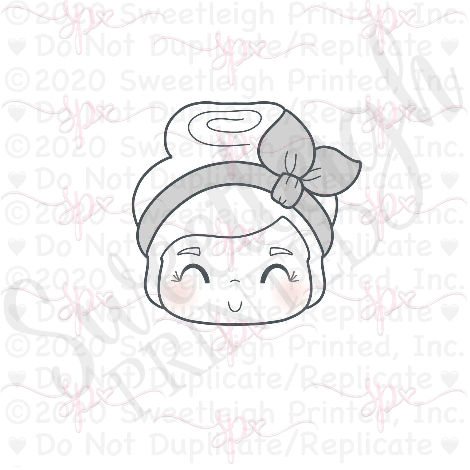 Cookier Mrs. Claus Face Cookie Cutter - Sweetleigh 