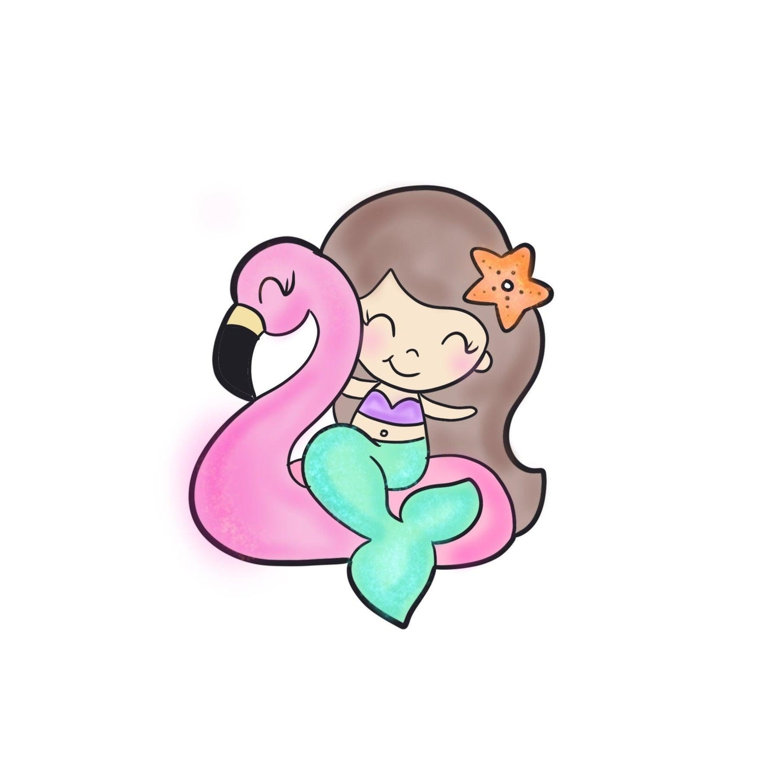 Coral the Mermaid Cookie Cutter - Sweetleigh 